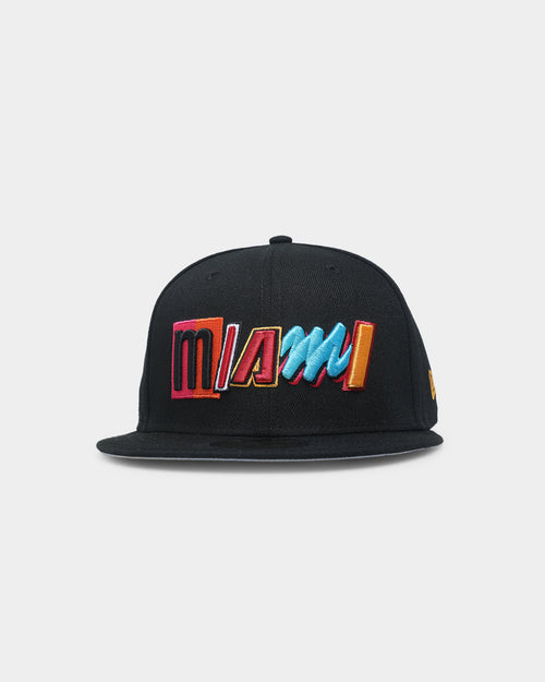 New Era Miami Heat 'NBA Authentics City Edition' 59FIFTY Fitted Black