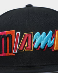 New Era Miami Heat 'NBA Authentics City Edition' 59FIFTY Fitted Black