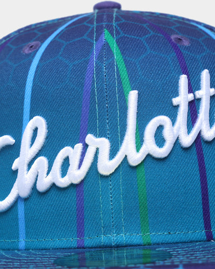 New Era Charlotte Hornets 'NBA Authentics City Edition' Pinstripe 59FIFTY Fitted Turquoise