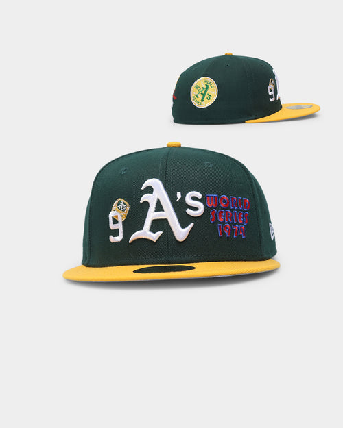 New Era Oakland Athletics 'World Champions' 59FIFTY Fitted Dark Green