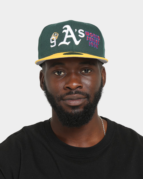 New Era Oakland Athletics 'World Champions' 59FIFTY Fitted Dark Green