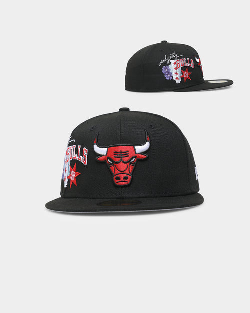 New Era Chicago Bulls 'City Cluster' 59FIFTY Fitted Black