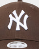 New Era Women's New York Yankees 'Walnut Brown' 9FORTY Casual Strapback Walnut/White
