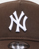 New Era Infant My 1st New York Yankees 'Walnut Brown' 9FORTY  A-Frame Stretch Fit Walnut/White