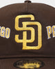 New Era San Diego Padres 'Shadow Team Logo' Old Golfer Snapback Original Team Colours