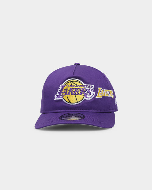 New Era Los Angeles Lakers 'Shadow Team Logo' Old Golfer Snapback Original Team Colours