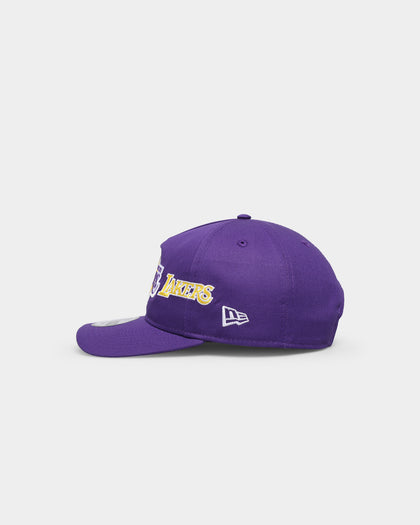 New Era Los Angeles Lakers 'Shadow Team Logo' Old Golfer Snapback Original Team Colours