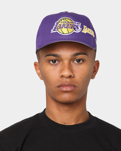 New Era Los Angeles Lakers 'Shadow Team Logo' Old Golfer Snapback Original Team Colours