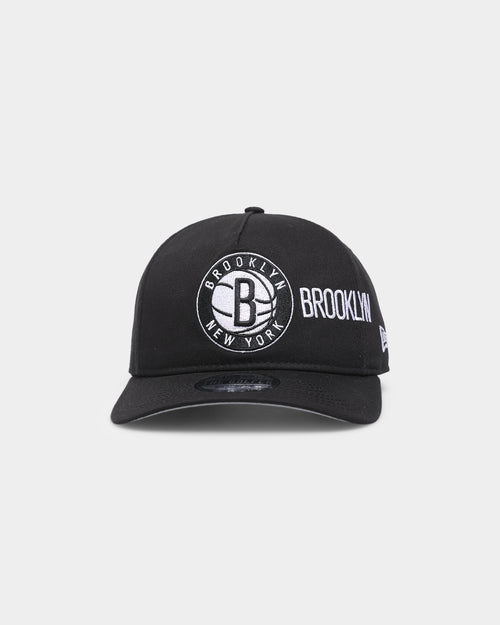 New Era Brooklyn Nets 'Shadow Team Logo' Old Golfer Snapback Original Team Colours
