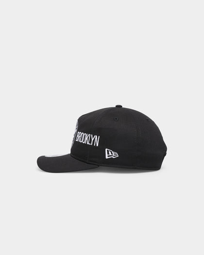 New Era Brooklyn Nets 'Shadow Team Logo' Old Golfer Snapback Original Team Colours