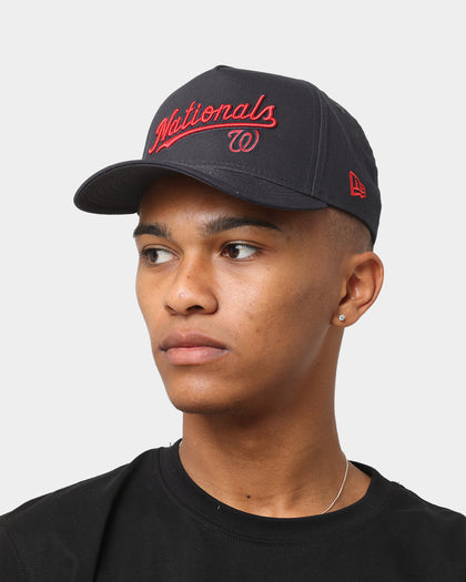 New Era Washington Nationals 'Alt Wordmark' 9FORTY A-Frame Snapback Black/Red