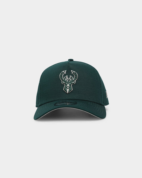 New Era Milwaukee Bucks 'Evergreen' 9FORTY A-Frame Snapback Forest Green
