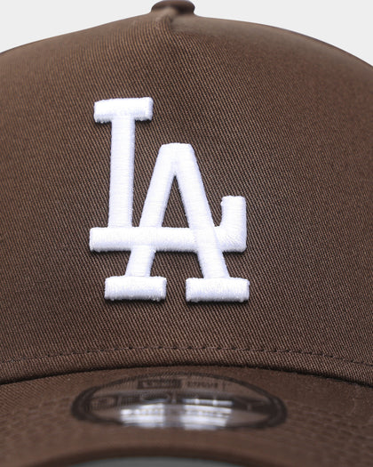 New Era Los Angeles Dodgers 'Walnut Brown' 9FORTY A-Frame Snapback Walnut/White