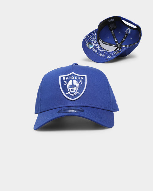 New Era Las Vegas Raiders 'Paisley Royale' Applique 9FORTY A-Frame Snapback Blue/Paisley