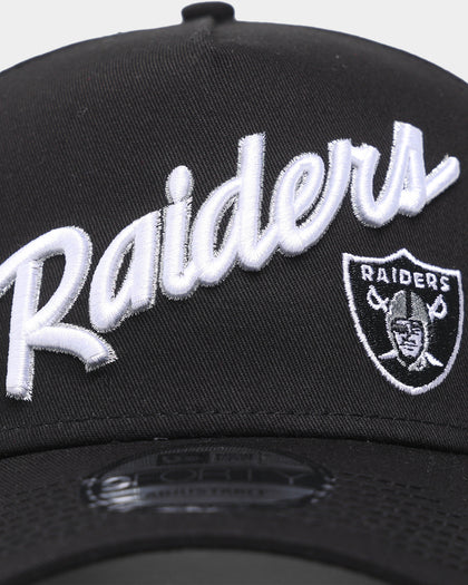 New Era Las Vegas Raiders 'Alt Wordmark' 9FORTY A-Frame Snapback Black/White