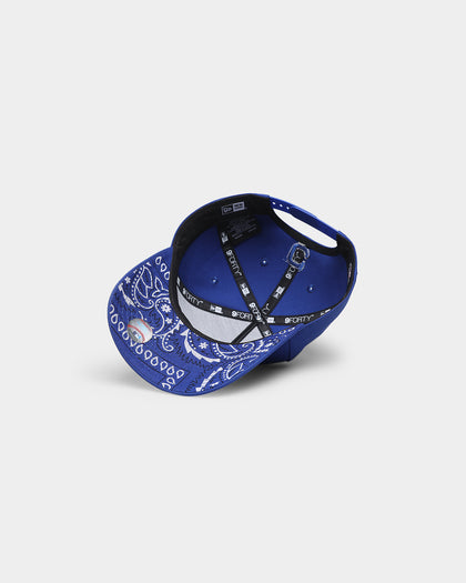 New Era Cleveland Indians 'Paisley Royale' Applique 9FORTY A-Frame Snapback Blue/Paisley