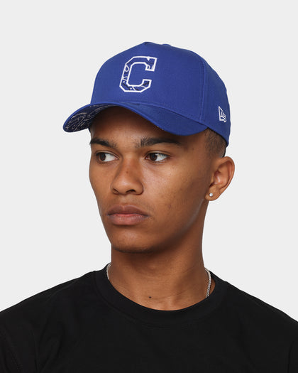 New Era Cleveland Indians 'Paisley Royale' Applique 9FORTY A-Frame Snapback Blue/Paisley