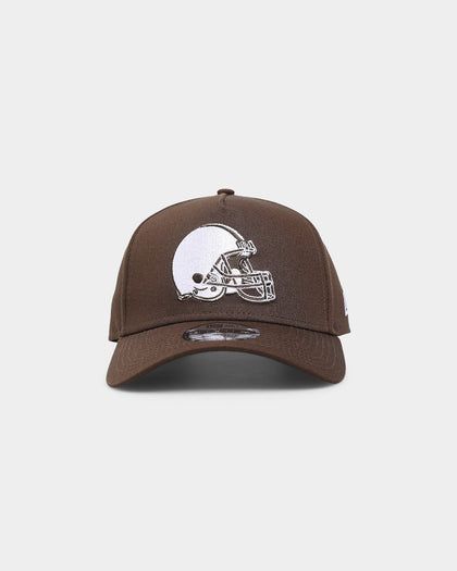 New Era Cleveland Browns 'Walnut Brown' 9FORTY A-Frame Snapback Walnut/White
