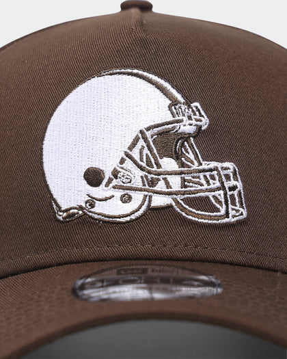 New Era Cleveland Browns 'Walnut Brown' 9FORTY A-Frame Snapback Walnut/White