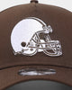 New Era Cleveland Browns 'Walnut Brown' 9FORTY A-Frame Snapback Walnut/White