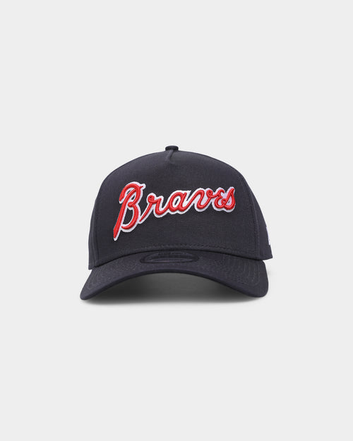 New Era Atlanta Braves 'Alt Wordmark' 9FORTY A-Frame Snapback Navy/Red