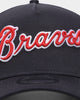 New Era Atlanta Braves 'Alt Wordmark' 9FORTY A-Frame Snapback Navy/Red