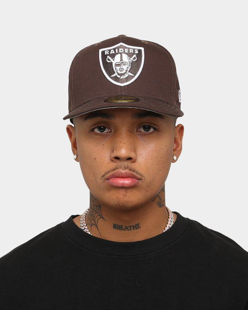 New Era Raiders 59FIFTY Fitted Burnt Wood/White