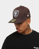 New Era Raiders 59FIFTY Fitted Burnt Wood/White