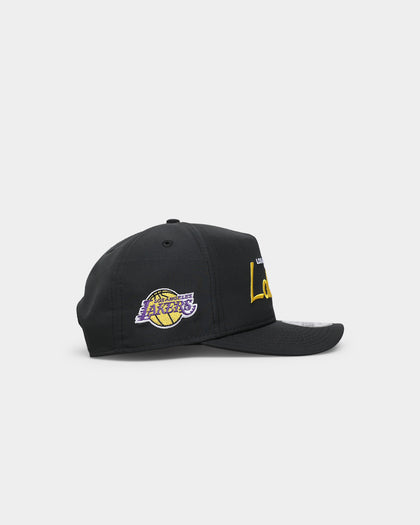 New Era Los Angeles Lakers 'Black Team Script' Prolight Old Golfer Black