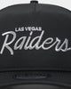 New Era Las Vegas Raiders 'Black Team Script' Prolight Old Golfer Snapback Black