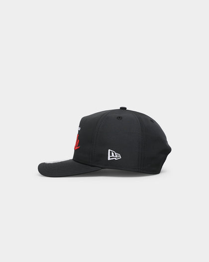 New Era Chicago Bulls 'Black Team Script' Prolight Old Golfer Snapback Black
