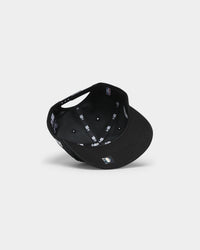 New Era Brooklyn Nets 'Black Team Script' Prolight Old Golfer Snapback Black