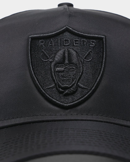 New Era Las Vegas Raiders 'Stealth Black' Performance Waterproof 9FORTY A-Frame Snapback Black