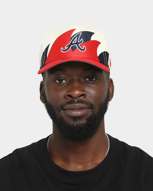 New Era Atlanta Braves 'Sharktooth Design' Old Golfer Snapback OTC/Sharktooth