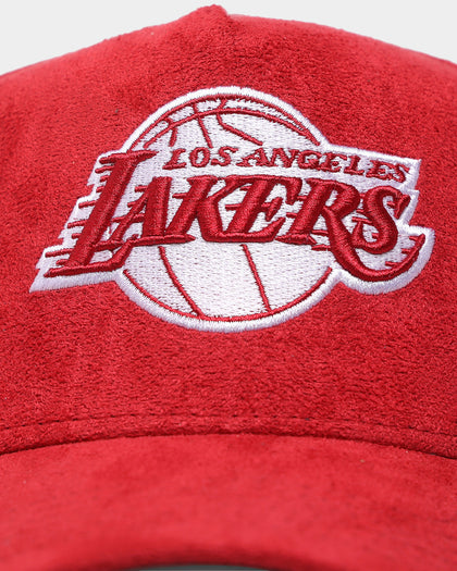 New Era Los Angeles Lakers 'Scarlet Red Suede' 9FORTY K-Frame Strapback Scarlet/Black
