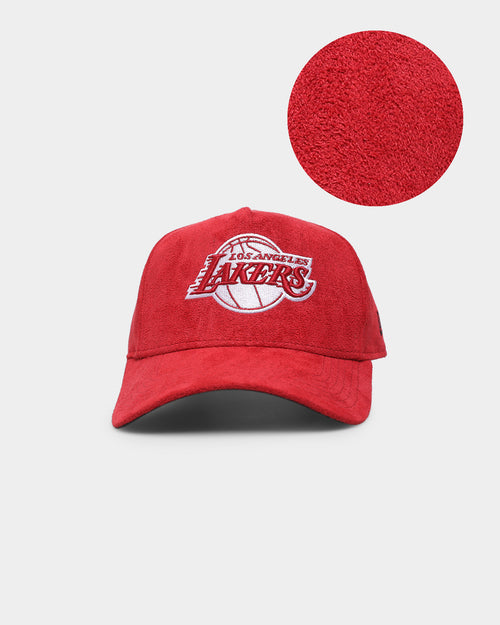 New Era Los Angeles Lakers 'Scarlet Red Suede' 9FORTY K-Frame Strapback Scarlet/Black