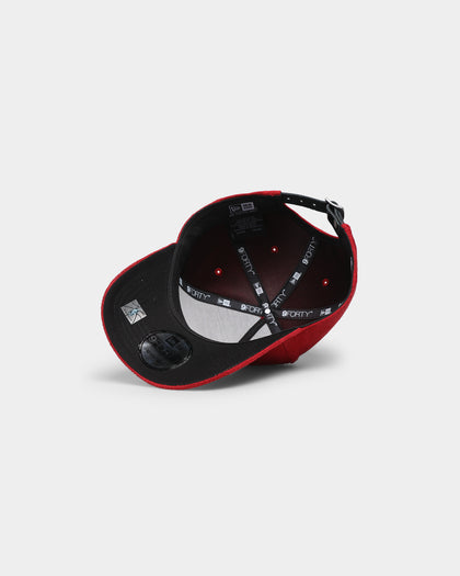 New Era Brooklyn Nets 'Scarlet Red Suede' 9FORTY K-Frame Strapback Scarlet/Black