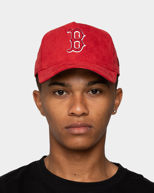 New Era Boston Red Sox 'Scarlet Red Suede' 9FORTY K-Frame Strapback Scarlet/Black