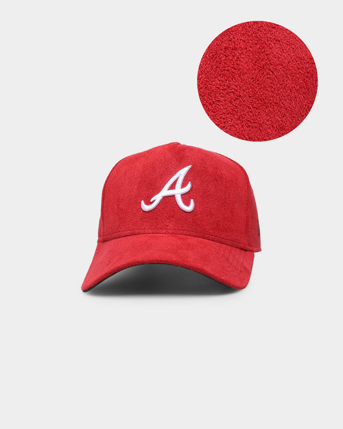 New Era Atlanta Braves 'Scarlet Red Suede' 9FORTY K-Frame Strapback Scarlet/Black