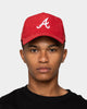 New Era Atlanta Braves 'Scarlet Red Suede' 9FORTY K-Frame Strapback Scarlet/Black