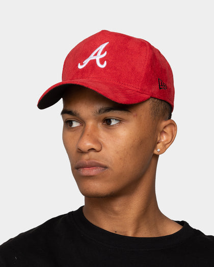 New Era Atlanta Braves 'Scarlet Red Suede' 9FORTY K-Frame Strapback Scarlet/Black