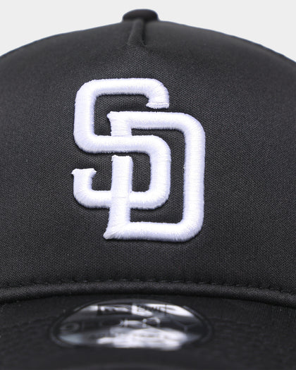 New Era San Diego Padres 'Monochrome' Foam Front 9FORTY A-Frame Trucker Snapback Black/Black/White