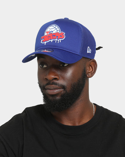 New Era Philadelphia 76ers 'Graffiti Design' Foam Front 9FORTY A-Frame Trucker Snapback Original Team Colour