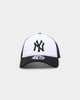 New Era New York Yankees 'Monochrome' Foam Front 9FORTY A-Frame Trucker Snapback White/Black