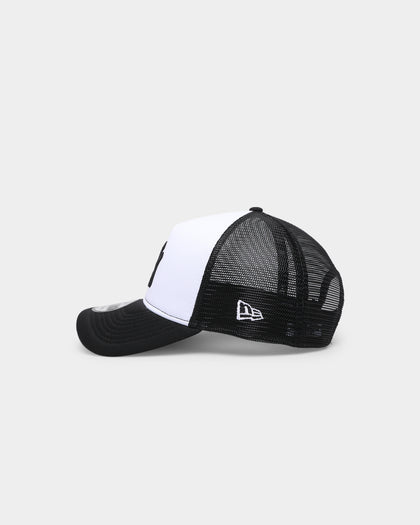 New Era New York Yankees 'Monochrome' Foam Front 9FORTY A-Frame Trucker Snapback White/Black