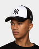 New Era New York Yankees 'Monochrome' Foam Front 9FORTY A-Frame Trucker Snapback White/Black
