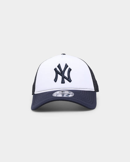 New Era New York Yankees 'White OTC' Foam Front 9FORTY A-Frame Trucker Snapback Team/2-Tone