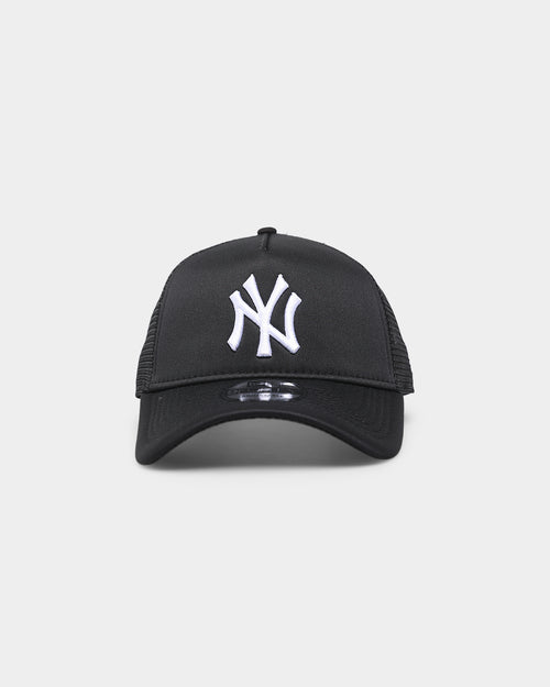 New Era New York Yankees 'Monochrome' Foam Front 9FORTY A-Frame Trucker Snapback Black/Black/White