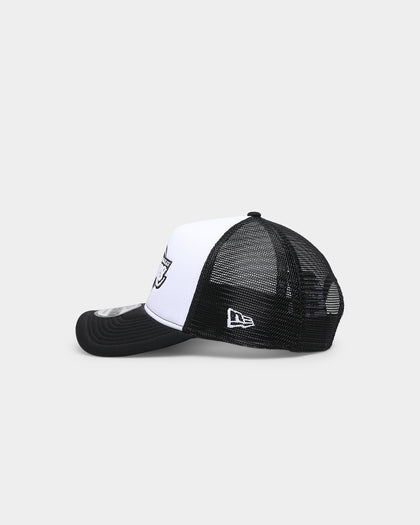 New Era Los Angeles Lakers 'Monochrome' Foam Front 9FORTY A-Frame Trucker Snapback White/Black