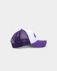 New Era Los Angeles Lakers 'White OTC' Foam Front 9FORTY A-Frame Trucker Snapback Team/2-Tone